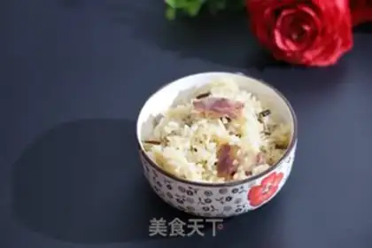 Make Sausage fried rice step 6