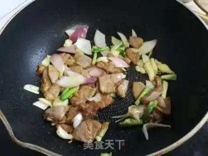 Make Garlic onion fried liver step 4