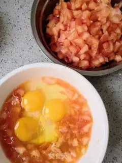 Make Tomato egg dumplings step 1