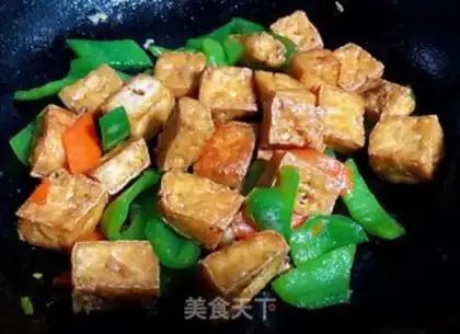 Make Cream pepper carrots and tofu step 10