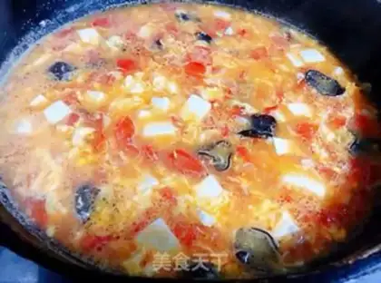 Make Tomato curry ear and egg soup step 8
