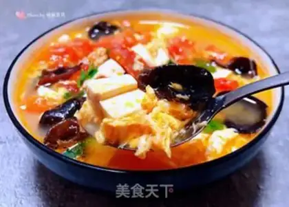 Make Tomato curry ear and egg soup step 12