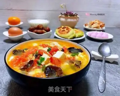Make Tomato curry ear and egg soup step 14