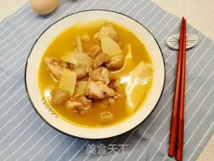 Make A chicken with a gold soup step 6
