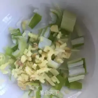 Make Celery fried sausage step 2