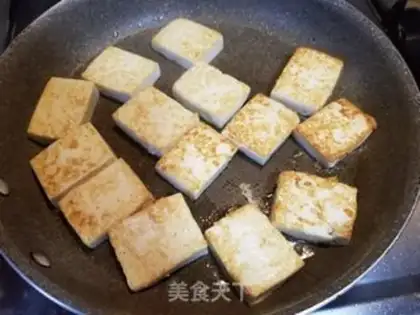Make A cabbage fan with tofu step 4
