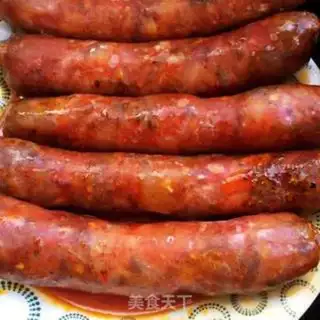 Make Celery fried sausage step 3