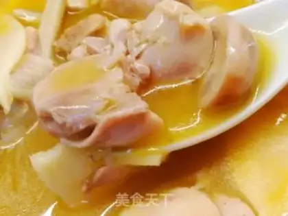 Make A chicken with a gold soup step 8