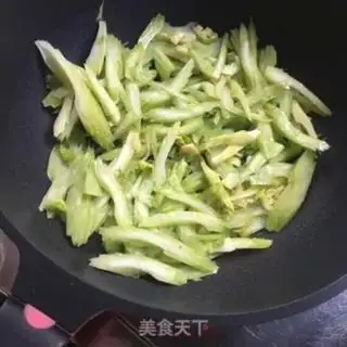 Make Celery fried sausage step 6