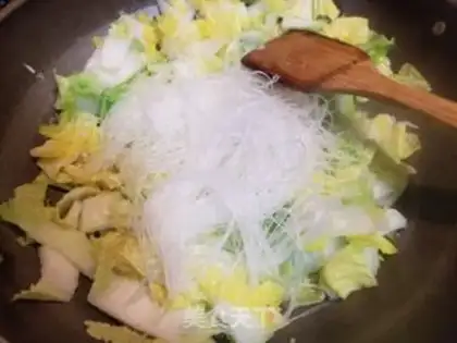 Make A cabbage fan with tofu step 8