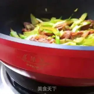 Make Celery fried sausage step 8