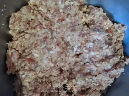 Make Steam beef lion head step 3