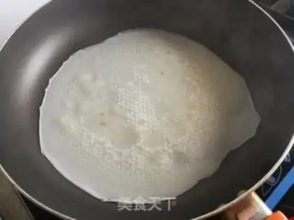 Make Oiled egg burrito step 2