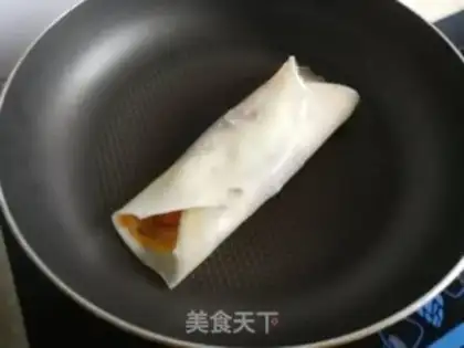Make Oiled egg burrito step 6