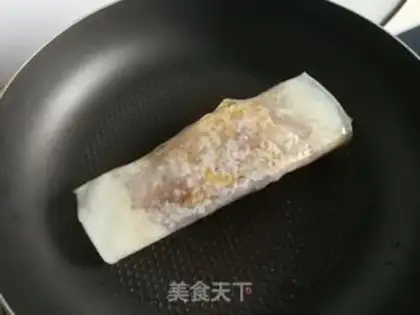 Make Oiled egg burrito step 7