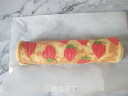 Make Strawberry roll step 16