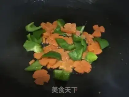 Make Carrot pepper shrimp balls step 12