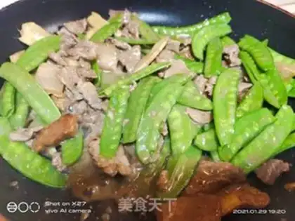 Make Beef fried Dutch beans step 7