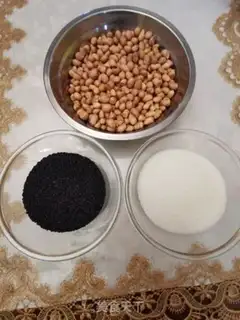 Make Sesame peanut sugar step 0