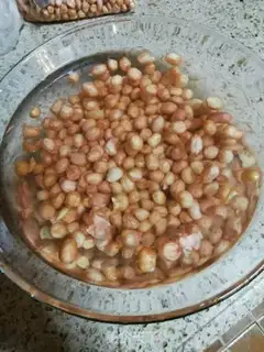 Make Sesame peanut sugar step 1