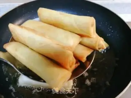 Make Spring rolls step 6