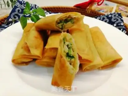 Make Spring rolls step 7