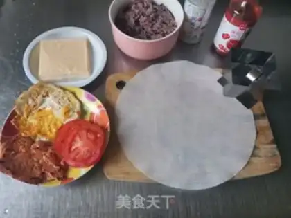 Make A purple egg sandwich step 5
