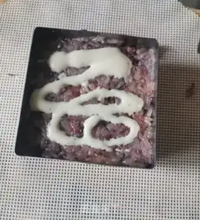 Make A purple egg sandwich step 7