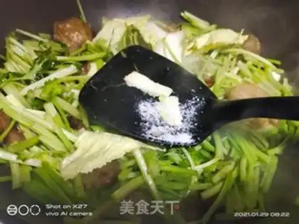 Make Sausage meatballs and celery step 3