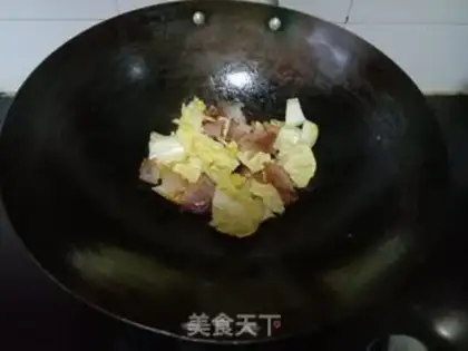 Make The cabbage and rice powder step 3