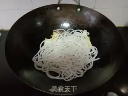 Make The cabbage and rice powder step 4