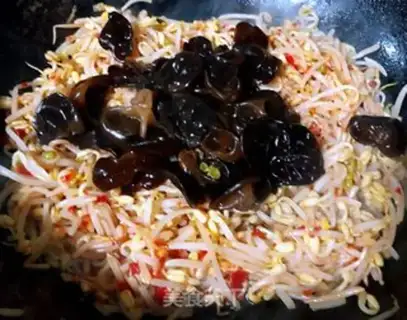Make Spicy bean sprouts step 7