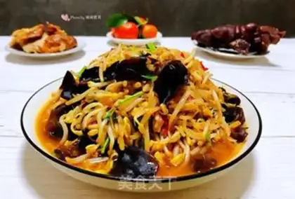 Make Spicy bean sprouts step 13