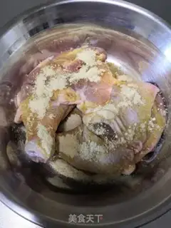 Make Salt chicken leg step 2