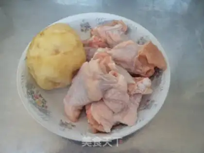 Make The wings burn potatoes step 1