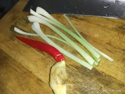 Make Spicy garter step 1