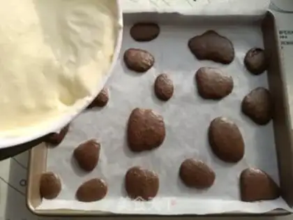 Make Silly calf cake step 9