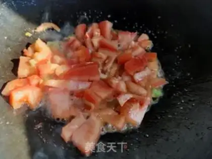 Make Tomato egg paste step 5