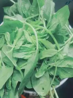 Make Garlic spinach step 0