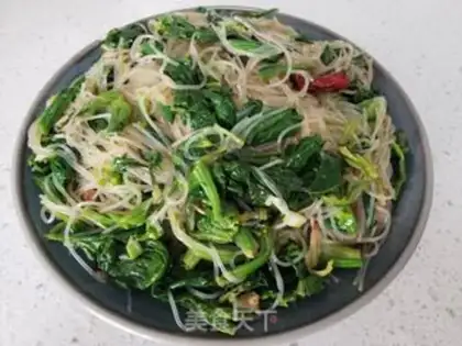 Make A spinach mix fan step 8