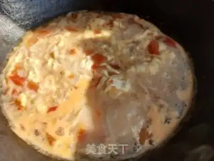 Make Tomato egg paste step 11