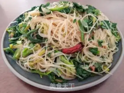 Make A spinach mix fan step 9