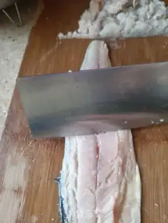 Make A fish dumpling step 1