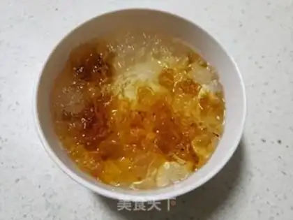 Make Peach gel milk step 1