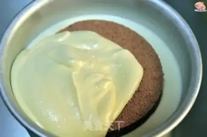 Make Cow chocolate mousse cake step 10