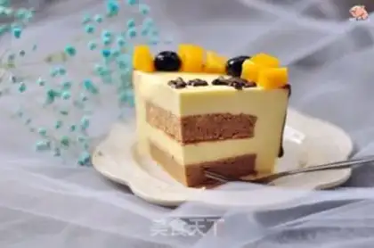 Make Cow chocolate mousse cake step 17