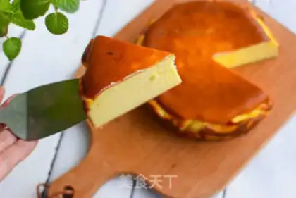 Make Basque cake step 8