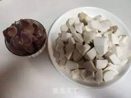 Make Bean petal sausage step 0