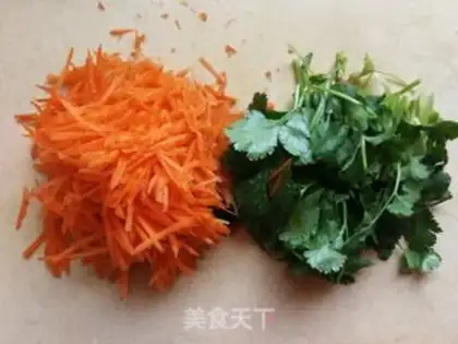 Make Carrot fragrance with sea ribbons step 4