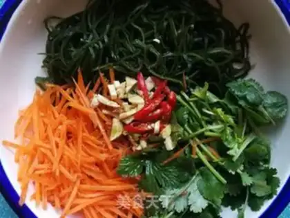 Make Carrot fragrance with sea ribbons step 6